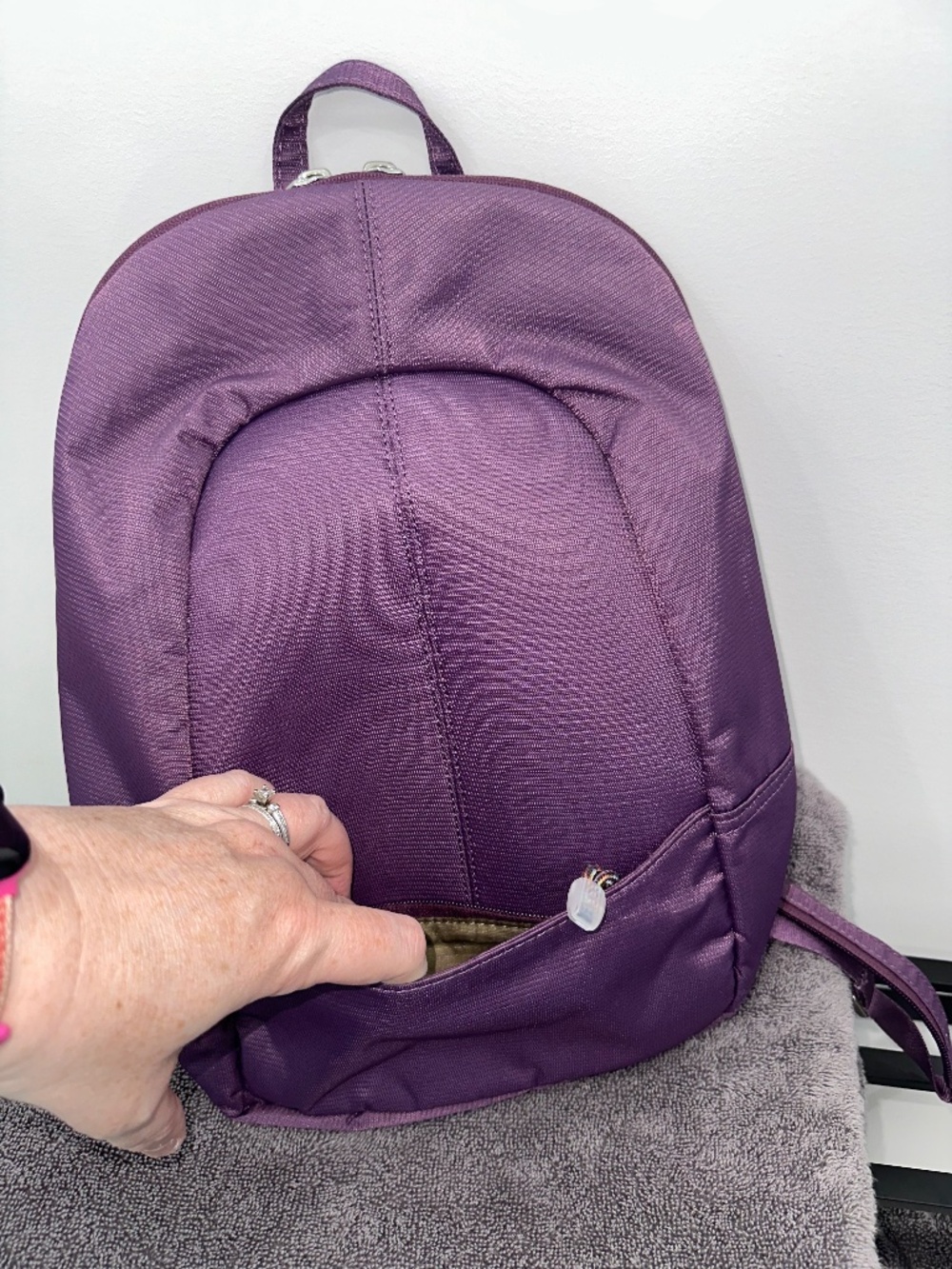 eBags Mini Backpack in Eggplant Purple - Picture 6 of 8